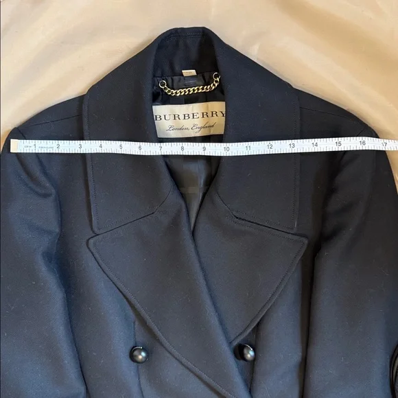 Burberry Black Blazer with Button Detail